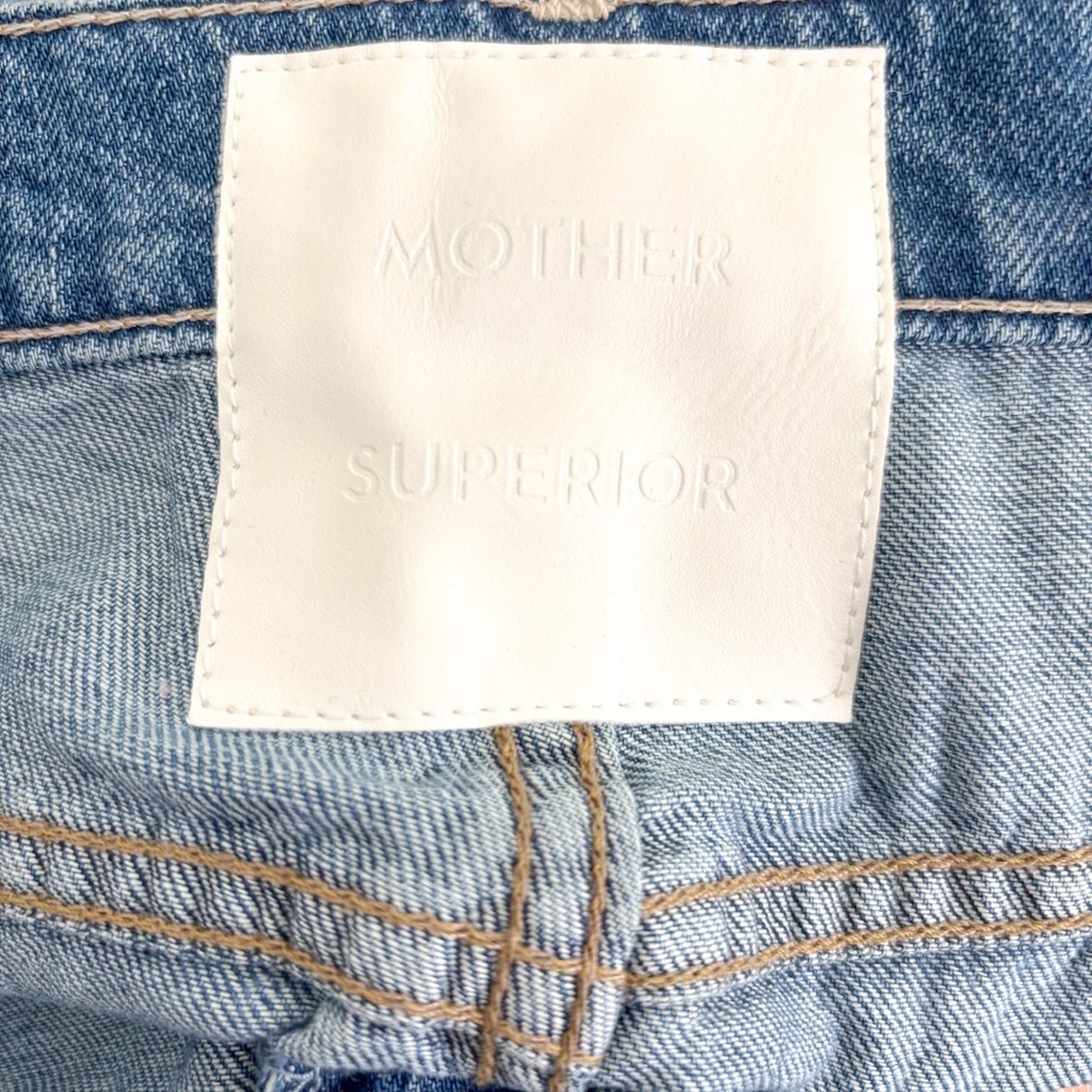 MOTHER Dodger Ankle Blue Flare & Wide Leg Jeans - Picture 7 of 11